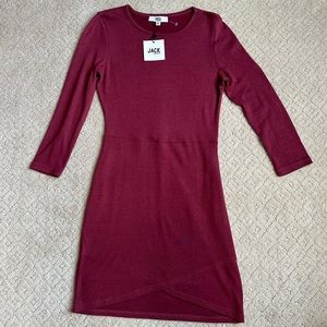 Jack by BB Dakota Mauve Knit Dress, Size M